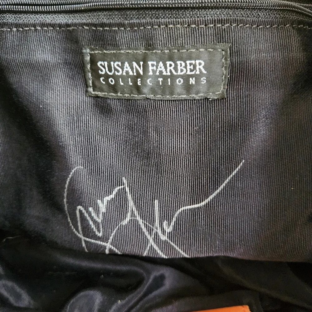 Susan Farber Sicily Metallic Orange Hobo Bag Large‎ Leather Purse Handbag - Picture 6 of 6